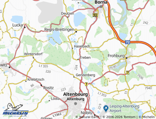 Mappa MICHELIN Treben - ViaMichelin
