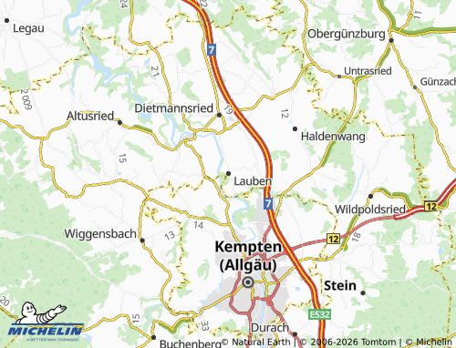 Mappa MICHELIN Lauben - ViaMichelin