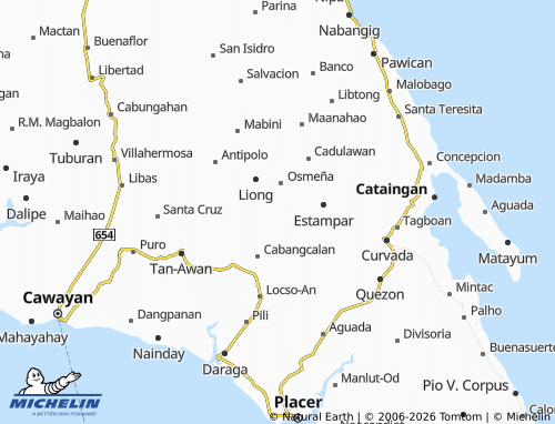 MICHELIN Cagbatang map - ViaMichelin
