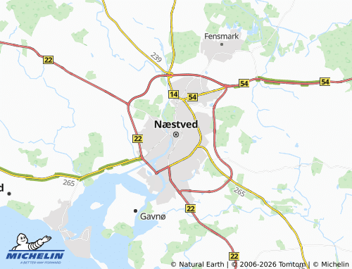 Mappa MICHELIN Næstved - ViaMichelin