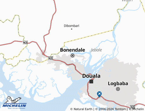 MICHELIN-Landkarte Bonendale - ViaMichelin