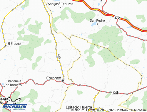 Mapa MICHELIN Piedra Larga - ViaMichelin
