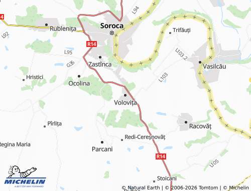 Mappa MICHELIN Volovița - ViaMichelin