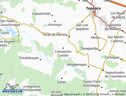 Mapa MICHELIN Concepción Cuautla - ViaMichelin