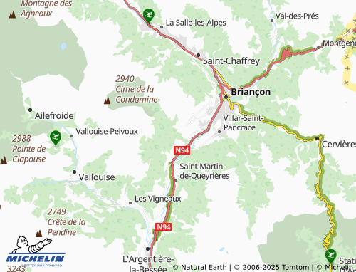 Mappa MICHELIN Sachas - ViaMichelin