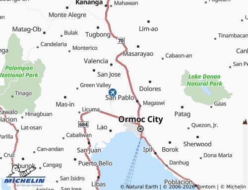 MICHELIN Salvacion map - ViaMichelin