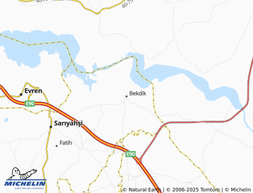 MICHELIN Bekdik map - ViaMichelin