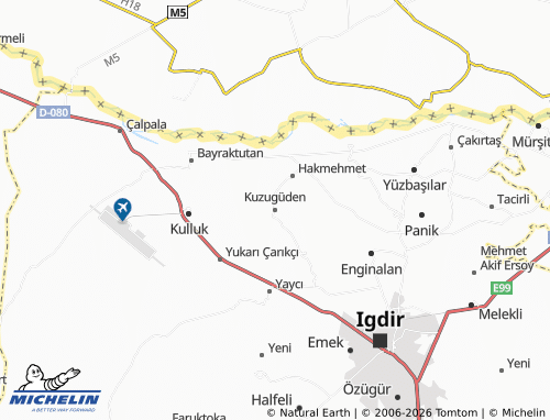 MICHELIN Kuzugüden map - ViaMichelin