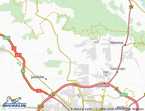 Carte MICHELIN Stoczek-Kolonia - ViaMichelin
