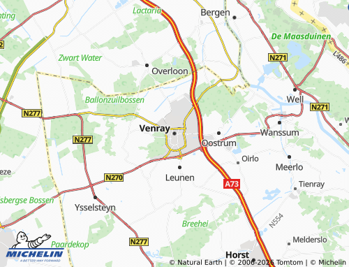 Kaart MICHELIN Venray - ViaMichelin