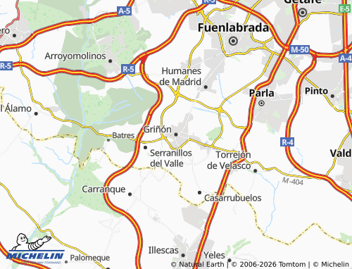 Mapa MICHELIN Griñón - ViaMichelin