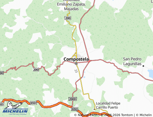 MICHELIN Compostela Centro map - ViaMichelin