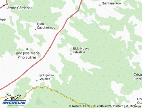 Mappa MICHELIN Ejido Nueva Palestina - ViaMichelin