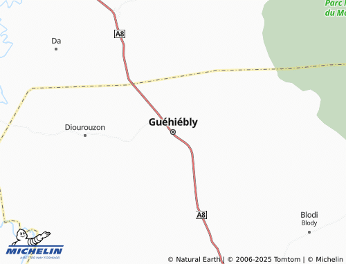 MICHELIN Guéhiébly map - ViaMichelin