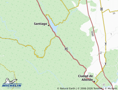 MICHELIN Fidencio Cavazos map - ViaMichelin
