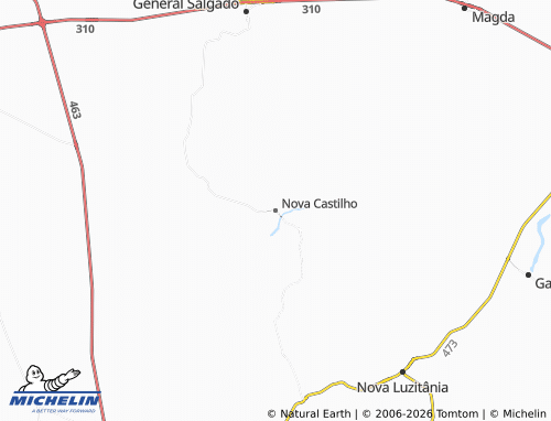 Mapa MICHELIN Nova Castilho - ViaMichelin