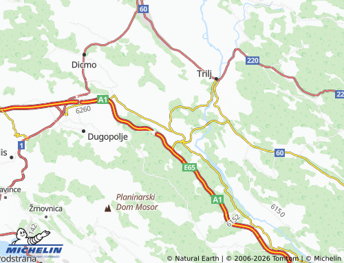 MICHELIN Bisko map - ViaMichelin