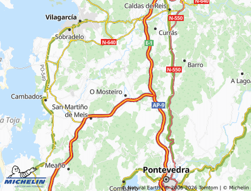 MICHELIN O Mosteiro map - ViaMichelin
