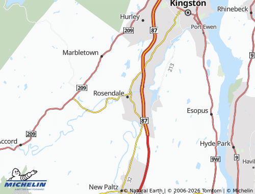 Mapa MICHELIN Rosendale - ViaMichelin