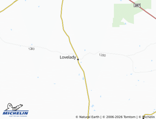 Carte MICHELIN Lovelady - ViaMichelin