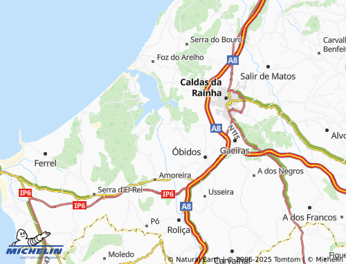 MICHELIN Arelho map - ViaMichelin