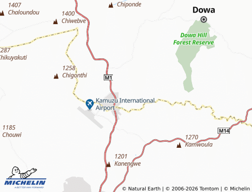 MICHELIN Mkukula map - ViaMichelin