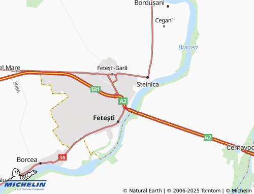 MICHELIN Vlașca map - ViaMichelin