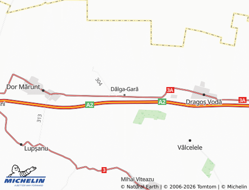 MICHELIN Dâlga-Gară map - ViaMichelin