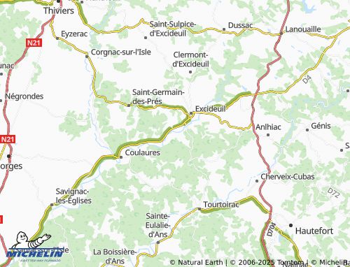 Carte MICHELIN Les Farges - ViaMichelin