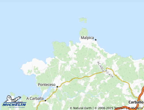 MICHELIN Mens (Santiago) map - ViaMichelin