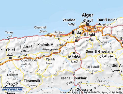 MICHELIN Boumadfa' map - ViaMichelin