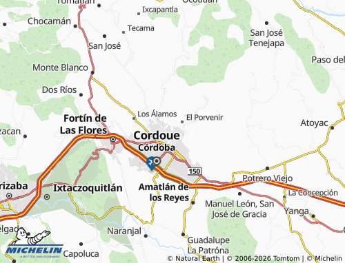 Mapa MICHELIN Valle de Córdoba - ViaMichelin