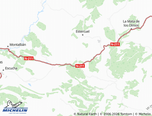Kaart MICHELIN Cañizar del Olivar - ViaMichelin