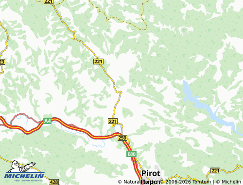 Mapa MICHELIN Temska - ViaMichelin