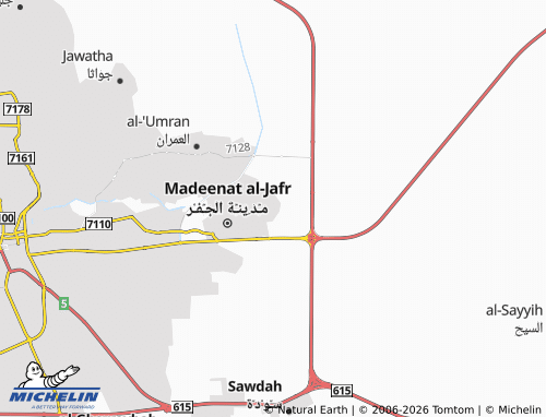 MICHELIN-Landkarte al-Rawdah - ViaMichelin
