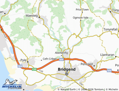 Mappa MICHELIN Coytrahen - ViaMichelin