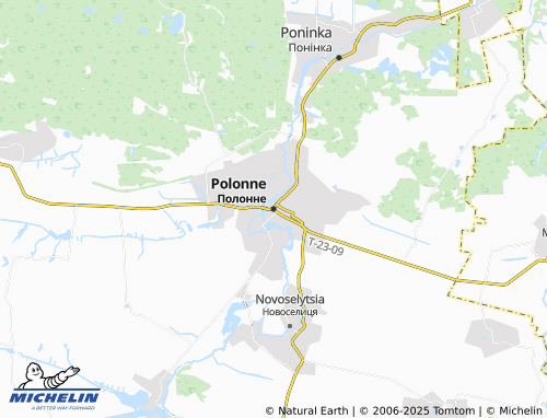 MICHELIN Polonne map - ViaMichelin