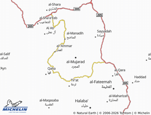 Carte MICHELIN al-Mujarad - ViaMichelin