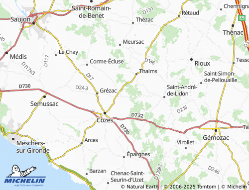 Mappa MICHELIN Les Roches - ViaMichelin