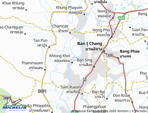 Mapa MICHELIN Tha Chumphon - ViaMichelin
