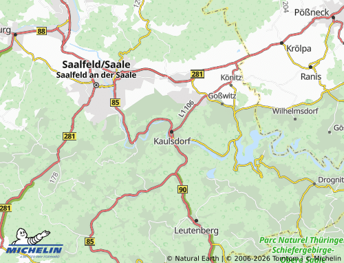 MICHELIN Kaulsdorf map - ViaMichelin