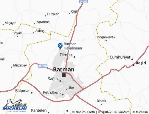 MICHELIN-Landkarte Tilmerç - ViaMichelin