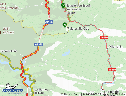 Mapa MICHELIN Casares de Arbas - ViaMichelin