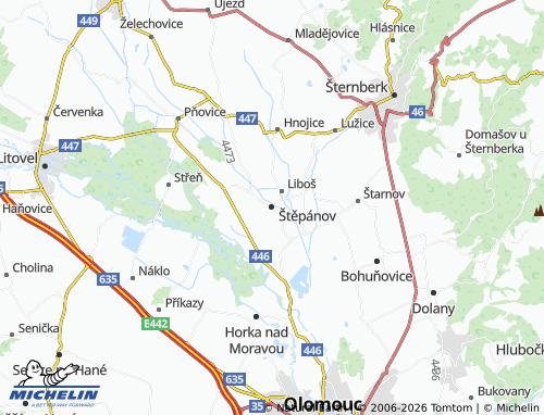 Mappa MICHELIN Štěpánov - ViaMichelin
