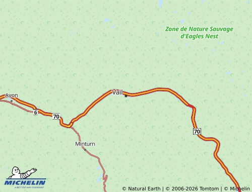 Kaart MICHELIN Vail - ViaMichelin