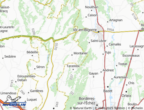 MICHELIN Montaner map - ViaMichelin