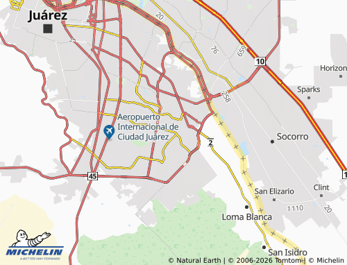 Mapa MICHELIN Rincón del Sur - ViaMichelin