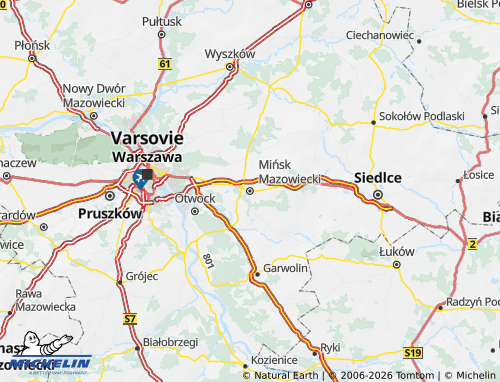Carte MICHELIN Miński - ViaMichelin
