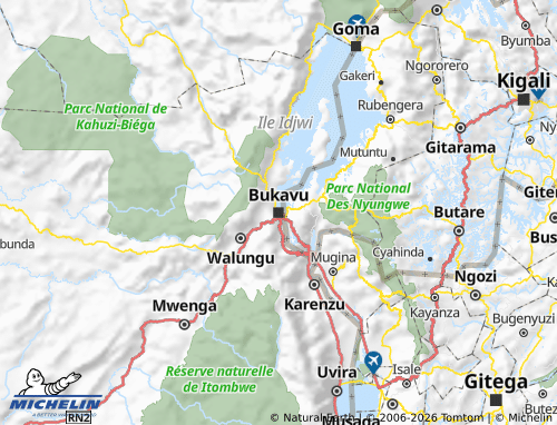 MICHELIN-Landkarte Südkivu - ViaMichelin