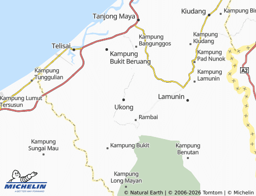 Kaart MICHELIN Kampung Ukong - ViaMichelin